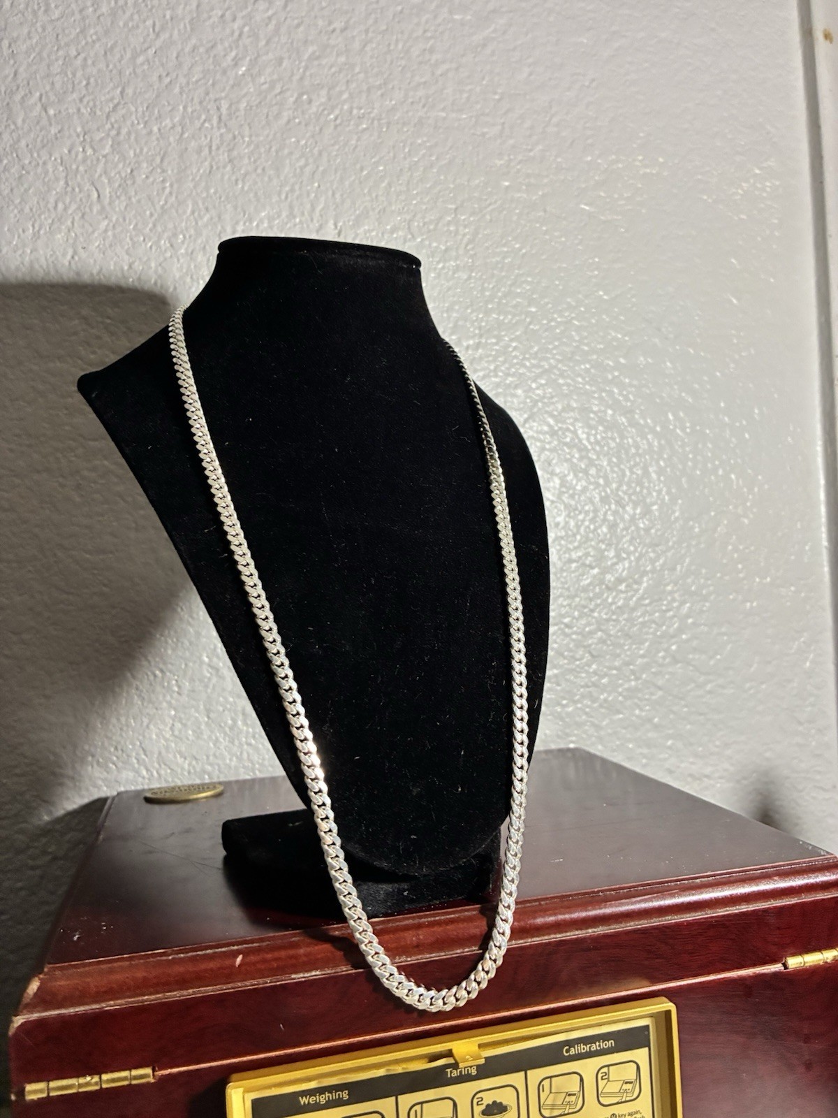 .925 SILVER MIAMI CUBAN 26 INCHES 47 GRAMS SOLID