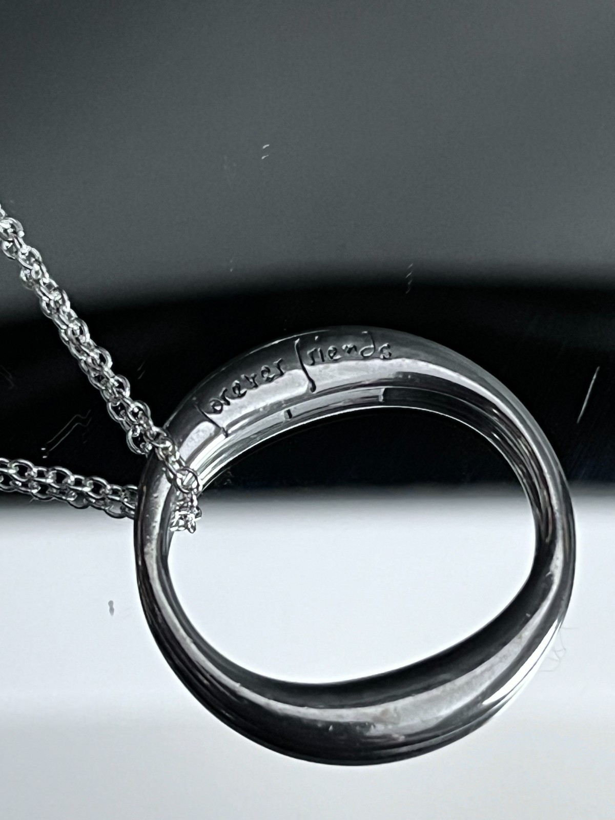 Laurel Elliott Sterling Silver Friends Forever, Forever Friends 18″ Necklace