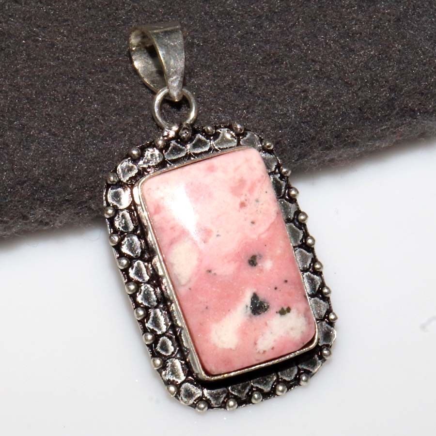 Cobalt Calcite 925 Silver Plated Pendant 1.5″ Gifts Limited Stock Deal MJ