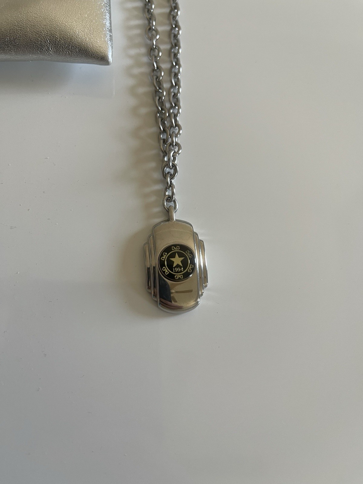 Dolce And Gabbanna Necklace Silver Tone