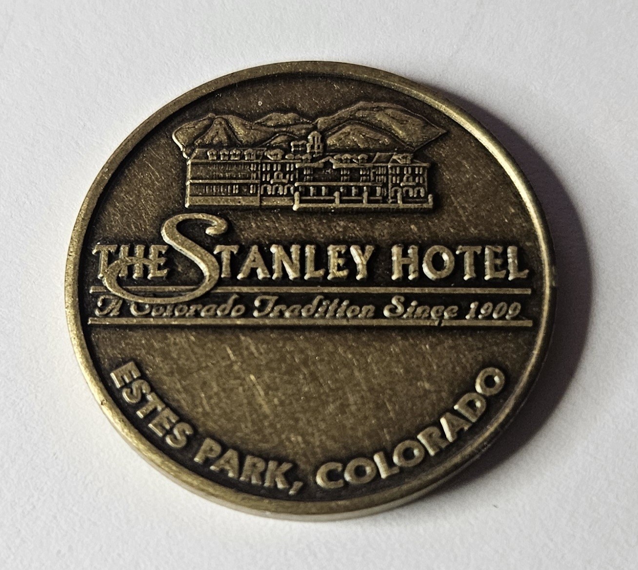 STANLEY HOTEL BRONZE COMMEMORATIVE TOKEN MEDAL