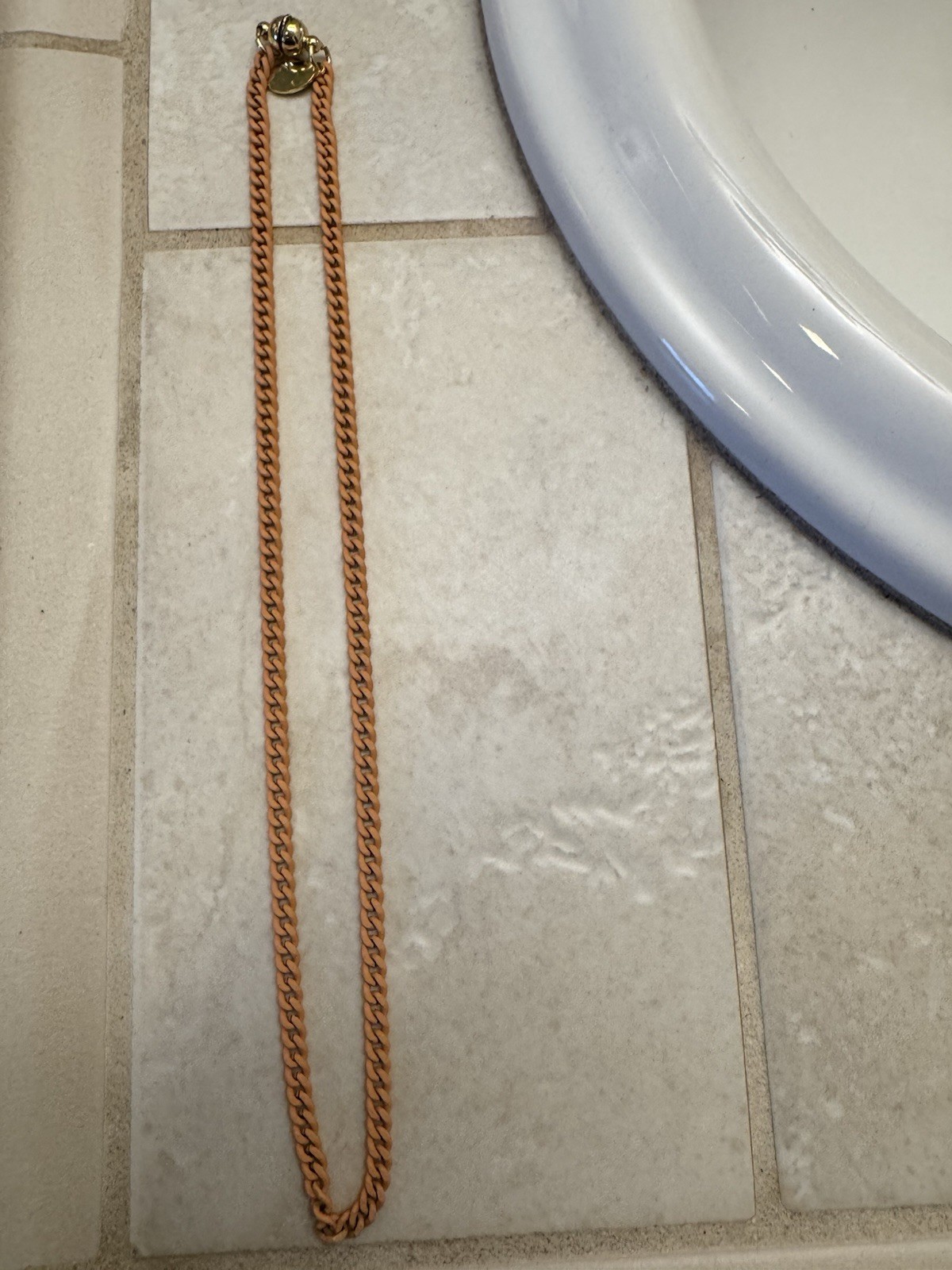 BAR By Alexa Rae Melania Clara Muted Orange 2 Piece Layered Detachable Necklace