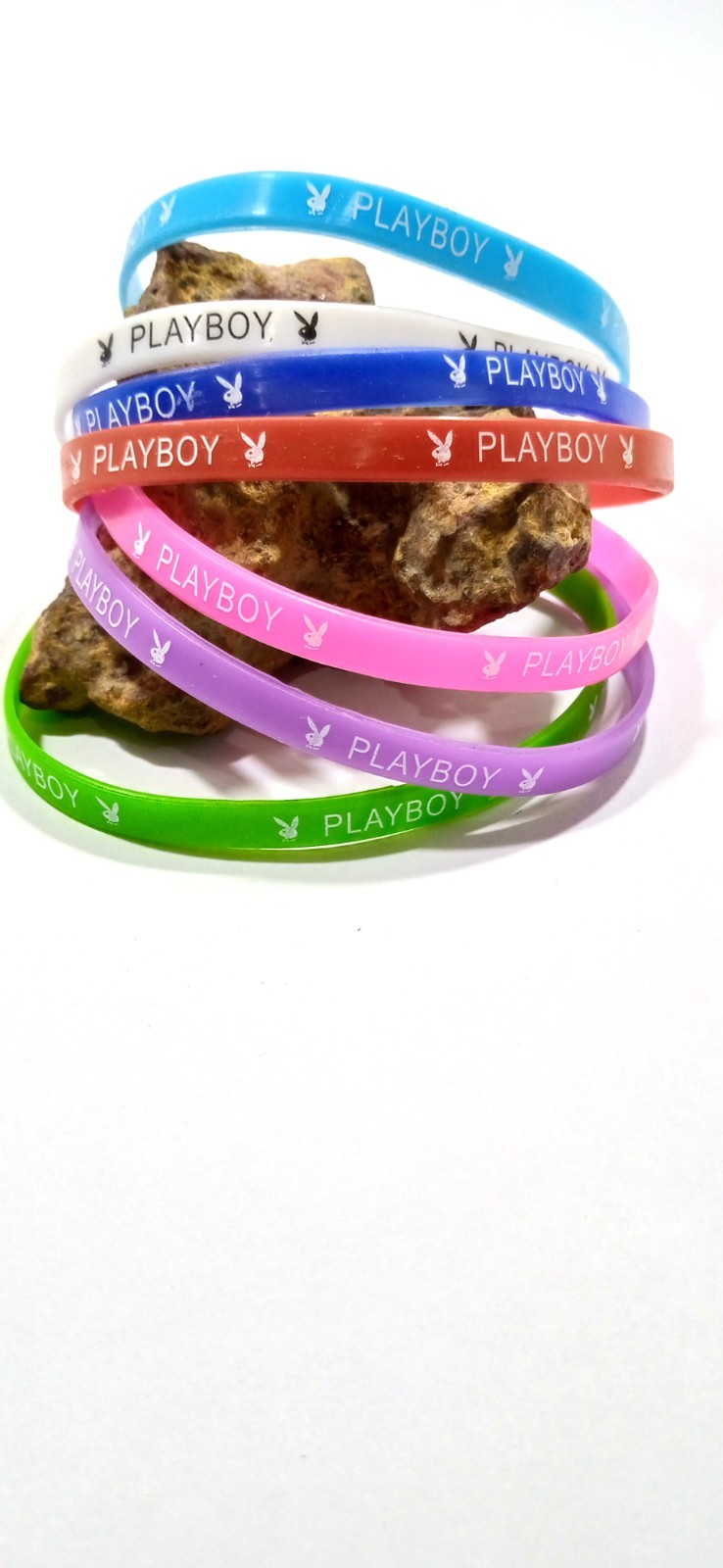 5 Silicone Wristband Thin Bracelets Baller Bands Sport Bands Small color Bands